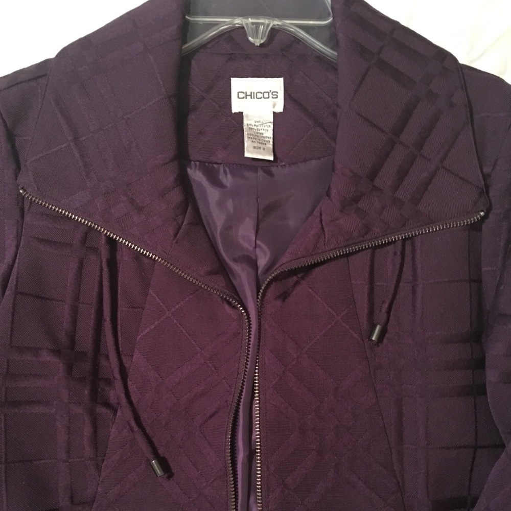 Chico maroon dress jacket size small/0